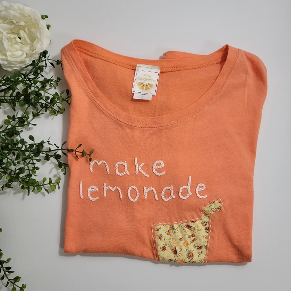 amy tangerine make lemonade vintage tee women's size large - Picture 11 of 11